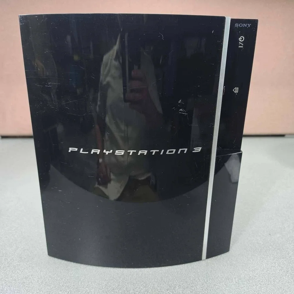 Sony PlayStation 3 Console PS3 Fat CECHK01 Black 80GB Model Tested WORKS!